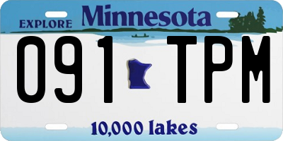 MN license plate 091TPM
