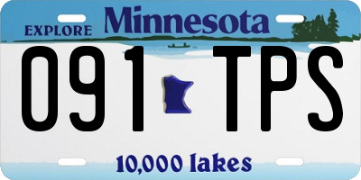 MN license plate 091TPS