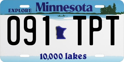 MN license plate 091TPT