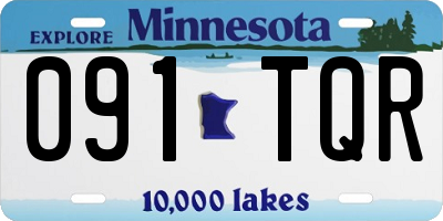 MN license plate 091TQR
