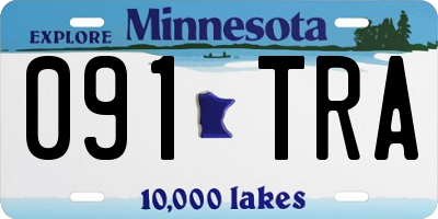 MN license plate 091TRA