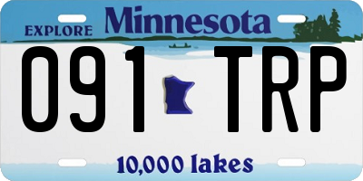 MN license plate 091TRP