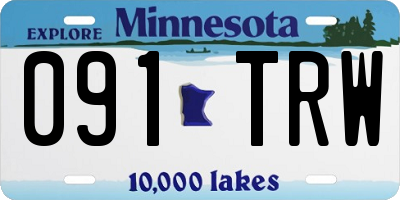 MN license plate 091TRW