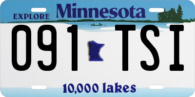 MN license plate 091TSI