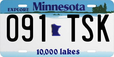 MN license plate 091TSK