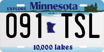 MN license plate 091TSL