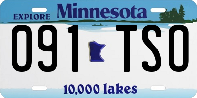 MN license plate 091TSO