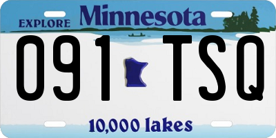 MN license plate 091TSQ
