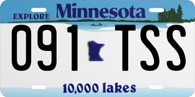 MN license plate 091TSS