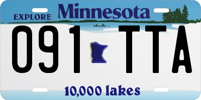 MN license plate 091TTA