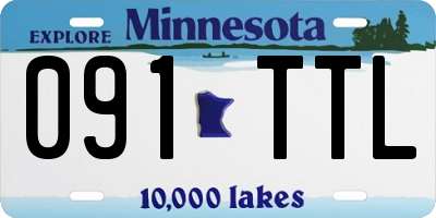 MN license plate 091TTL