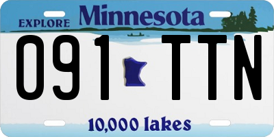 MN license plate 091TTN