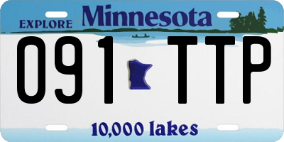 MN license plate 091TTP
