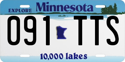 MN license plate 091TTS