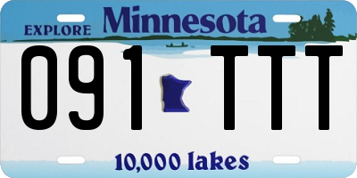 MN license plate 091TTT