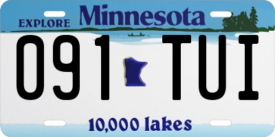 MN license plate 091TUI