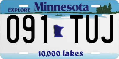 MN license plate 091TUJ