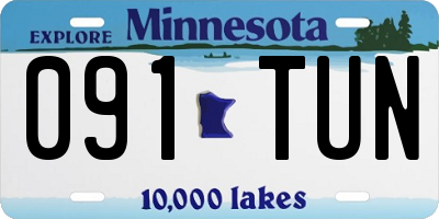 MN license plate 091TUN