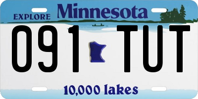 MN license plate 091TUT
