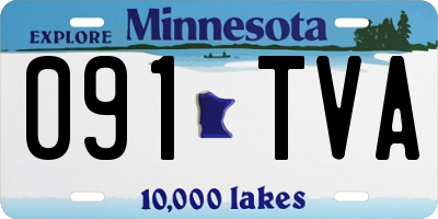 MN license plate 091TVA