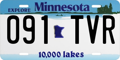 MN license plate 091TVR