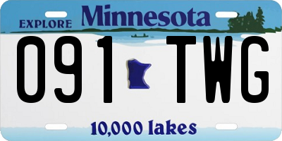 MN license plate 091TWG