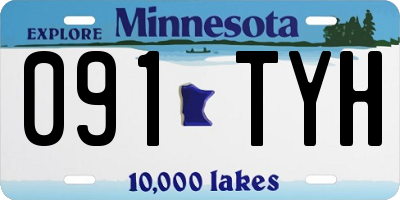 MN license plate 091TYH