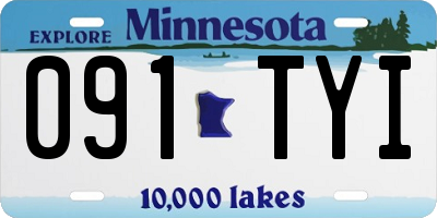 MN license plate 091TYI
