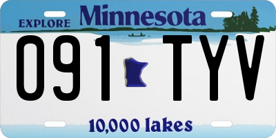 MN license plate 091TYV
