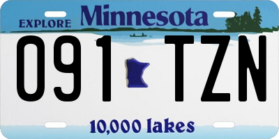 MN license plate 091TZN