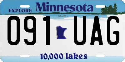 MN license plate 091UAG
