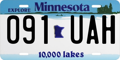 MN license plate 091UAH