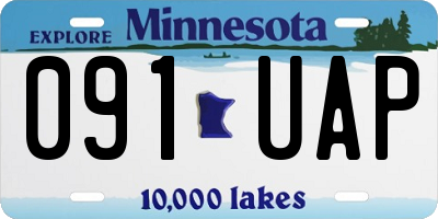 MN license plate 091UAP