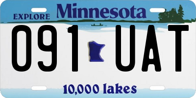 MN license plate 091UAT