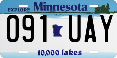 MN license plate 091UAY