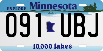MN license plate 091UBJ