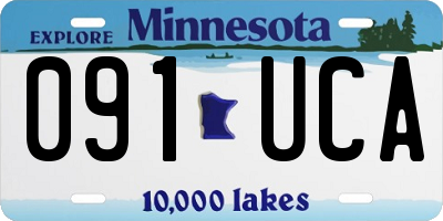 MN license plate 091UCA