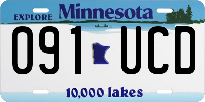 MN license plate 091UCD