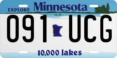 MN license plate 091UCG