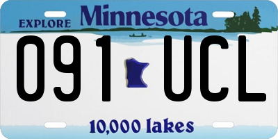 MN license plate 091UCL