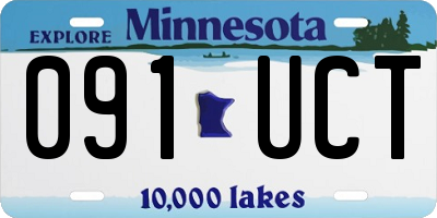 MN license plate 091UCT