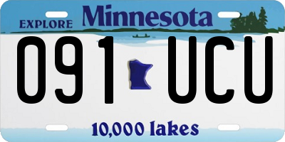 MN license plate 091UCU