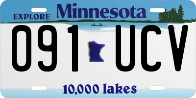 MN license plate 091UCV