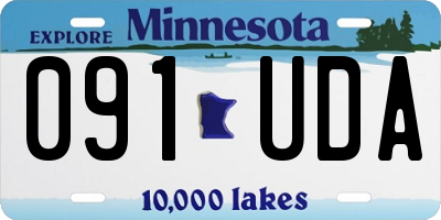 MN license plate 091UDA