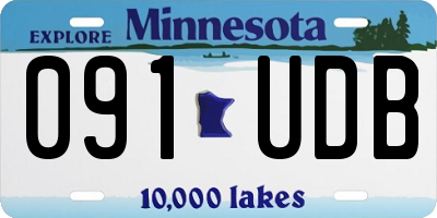 MN license plate 091UDB