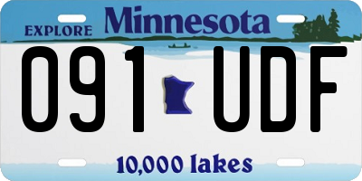 MN license plate 091UDF