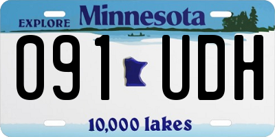 MN license plate 091UDH