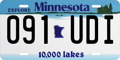 MN license plate 091UDI