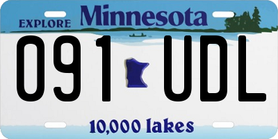 MN license plate 091UDL
