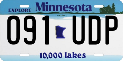 MN license plate 091UDP
